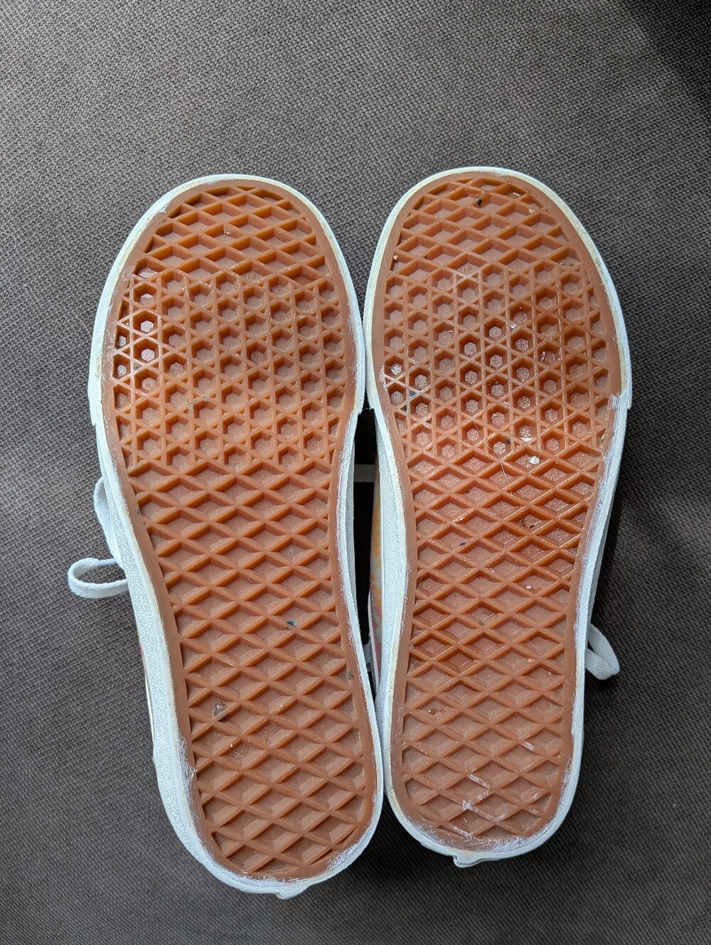 VANS Classic Canvas Sneakers with Gum Rubber Soles - White - Picture 3 of 5